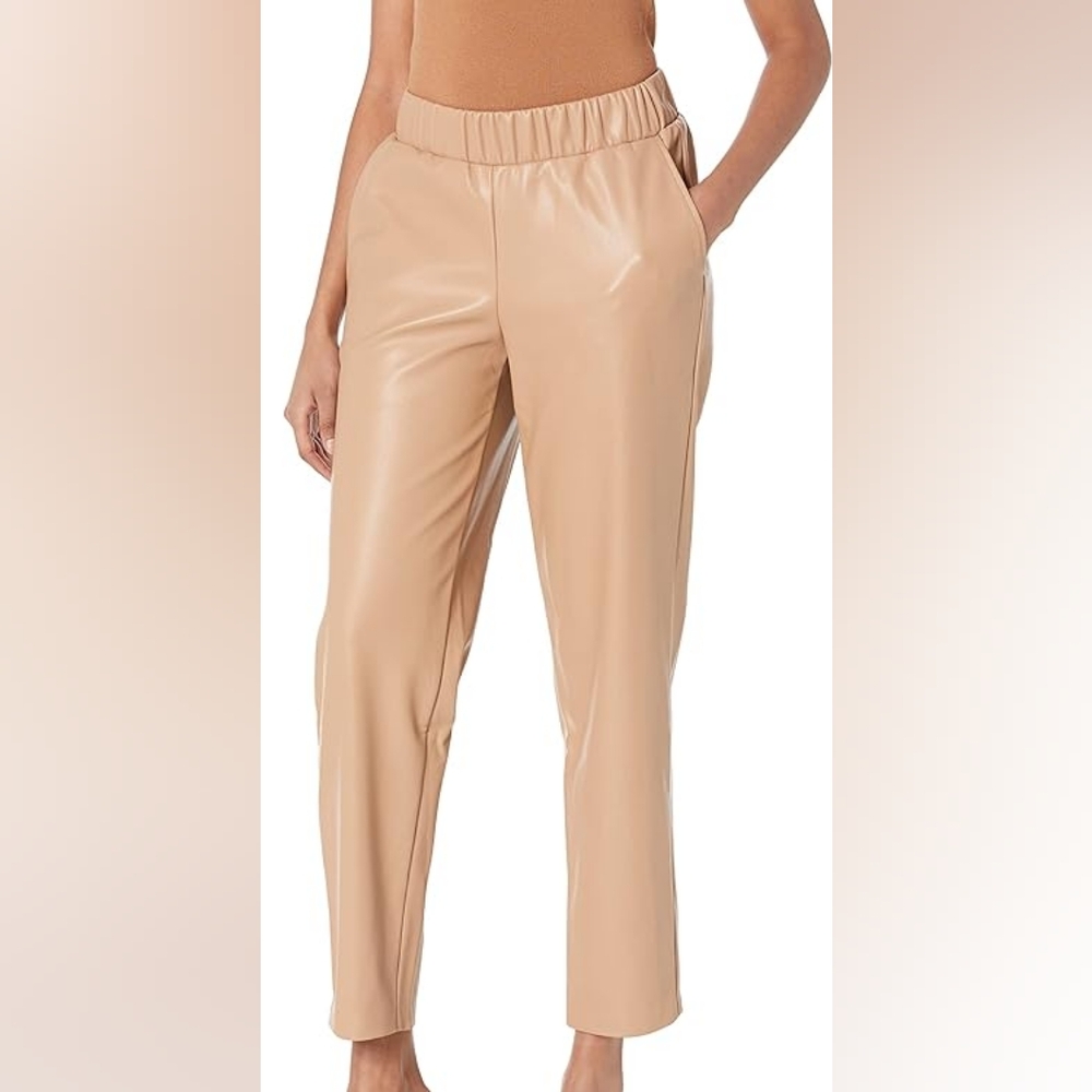 The Drop Women's Vegan Leather Joggers NWT Size Medium @Lisadnyc